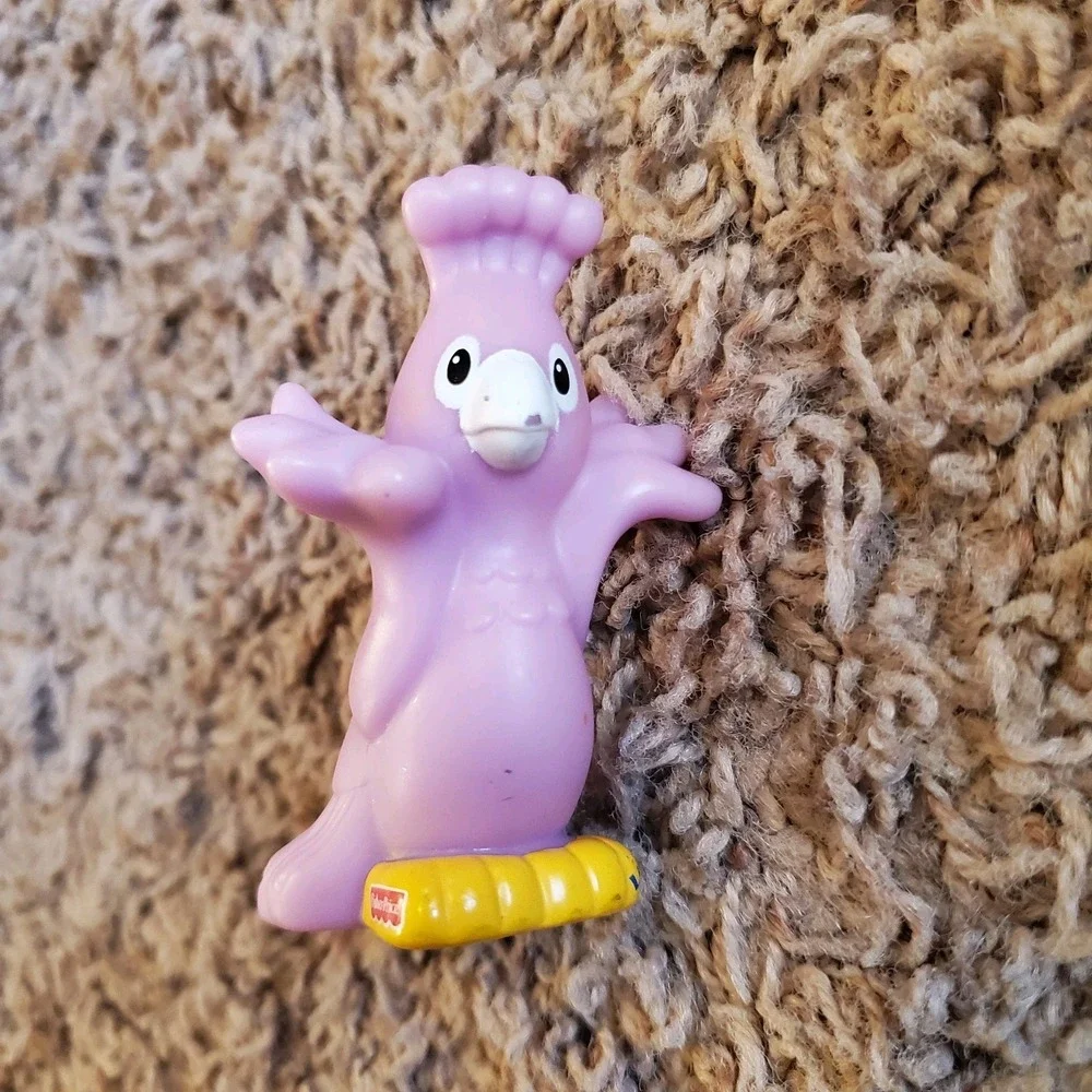 2002 Fisher Price Little People Purple Peacock Bird Zoo Noah's Ark Figure PEAHEN